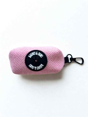 Herringbone Rose Poobag Holder