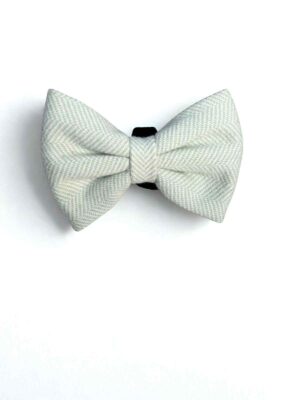 Herringbone Sage Bow Tie