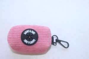 Dusty Rose Poop Bag Holder